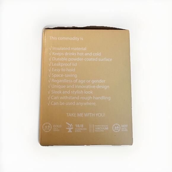 12oz Wine Cup Tumbler, Stainless Steel Vacuum Insulated, with Lid and Handle NEW - Picture 3 of 4